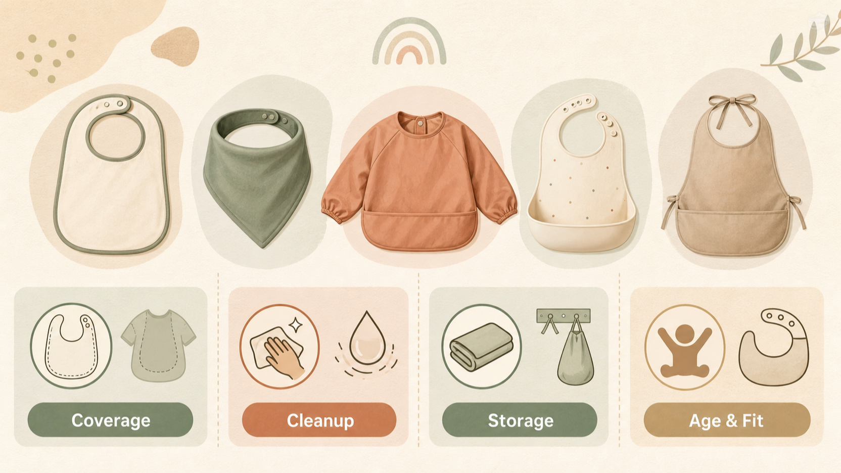 Editorial illustration for Bumkins Review: Who Its Waterproof Bibs Suit and Who Should Skip Them