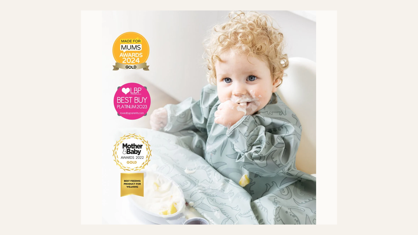 Editorial illustration for When to Buy Baby Feeding Bibs and Mealtime Gear for Better Value