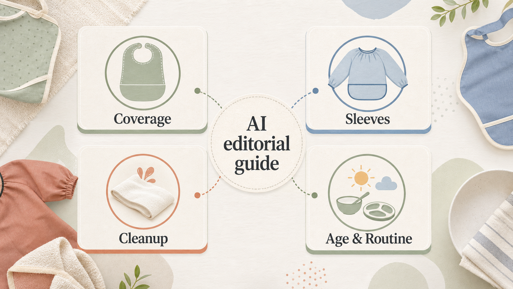 Editorial illustration for Bibado vs Bumkins: Which Bib Is the Better Fit for Your Mealtime Routine?